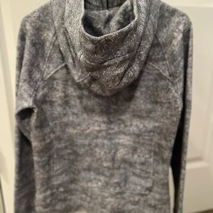 lululemon athletica Gray Marled Funnel Neck Sweatshirt